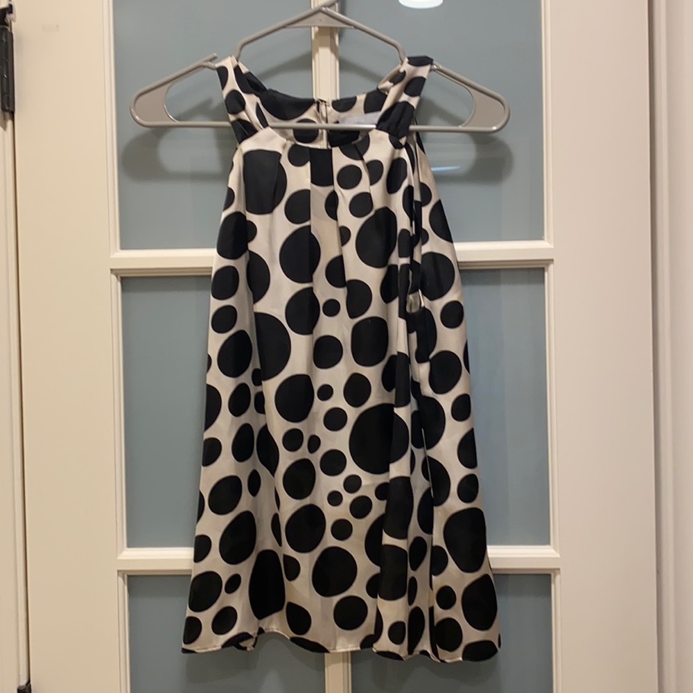 Violet & Claire Sleeveless Polka Dot Blouse size Medium